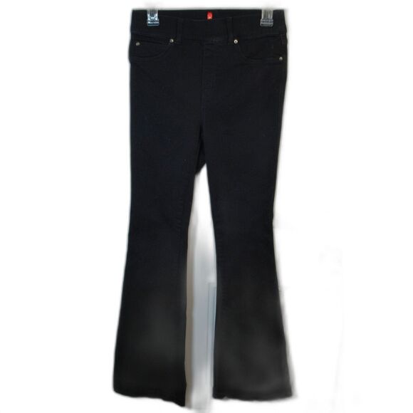 SPANX Pull On High Rise Black Flair Jeans Women's US Size S - Picture 1 of 5
